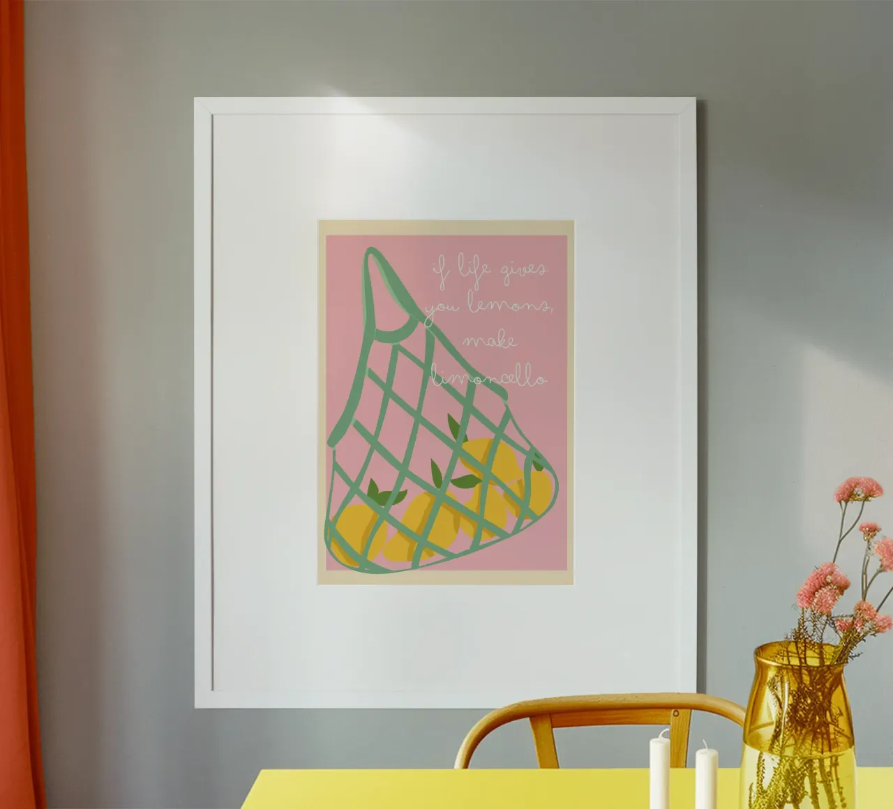 Citazione sul limoncello, arte divertente in cucina, poster sul limone poster da dawnthesea