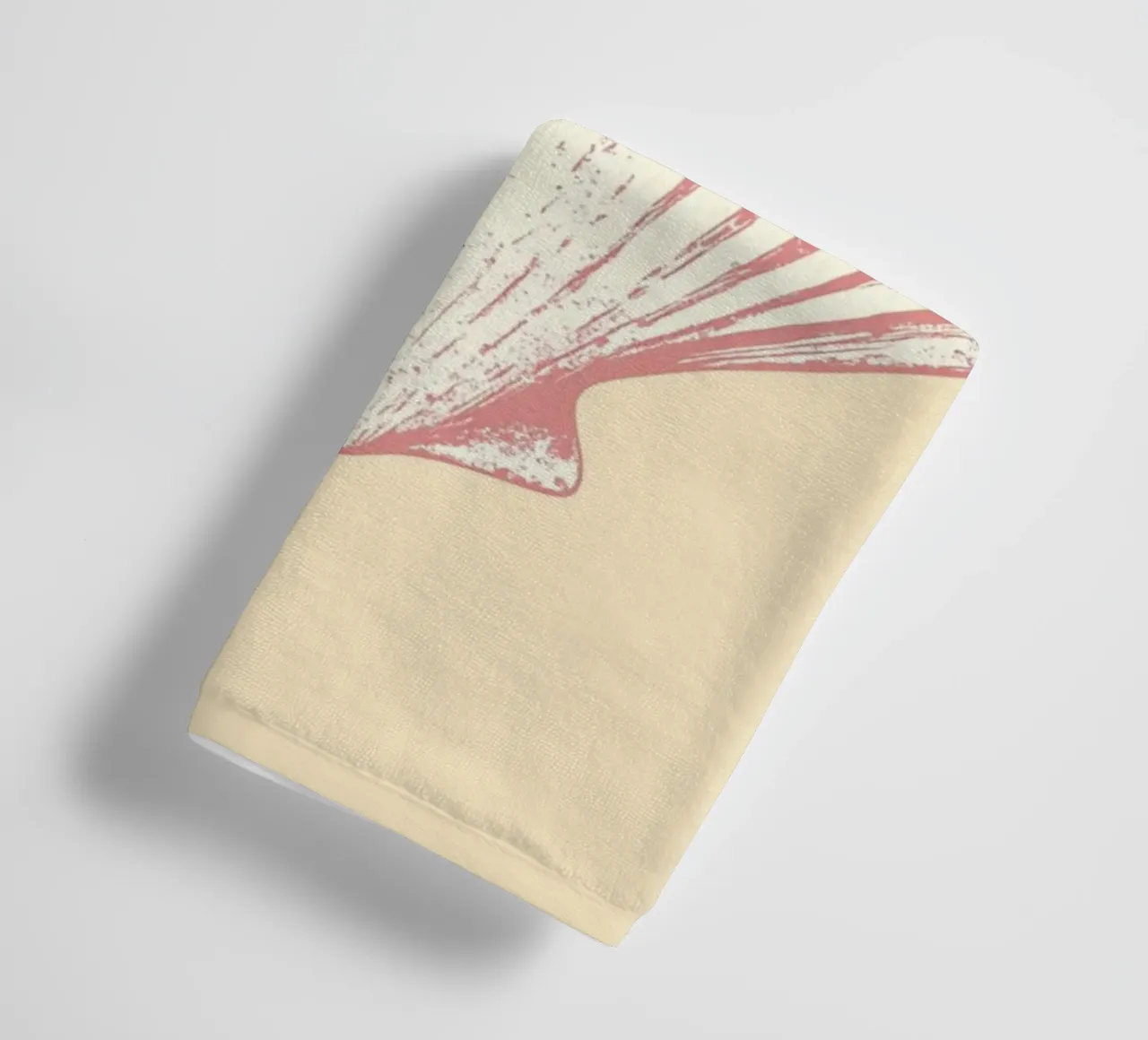 Pink Seashell, Minimalist Coastal Art, Retro Print towel by dawnthesea