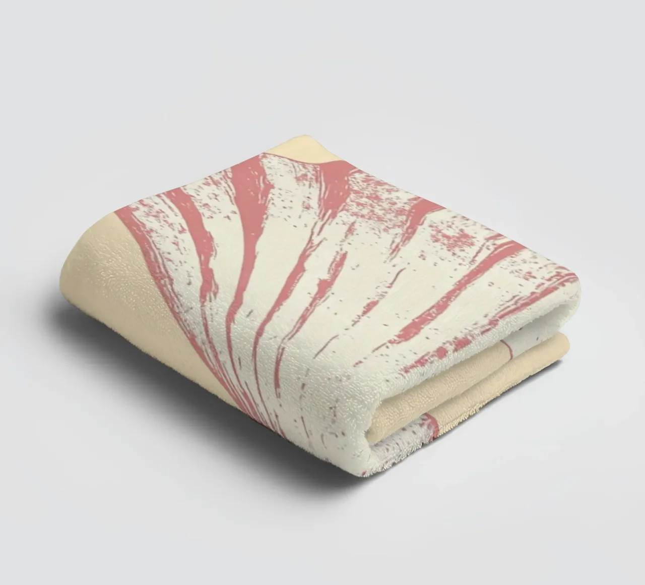 Pink Seashell, Minimalist Coastal Art, Retro Print towel by dawnthesea