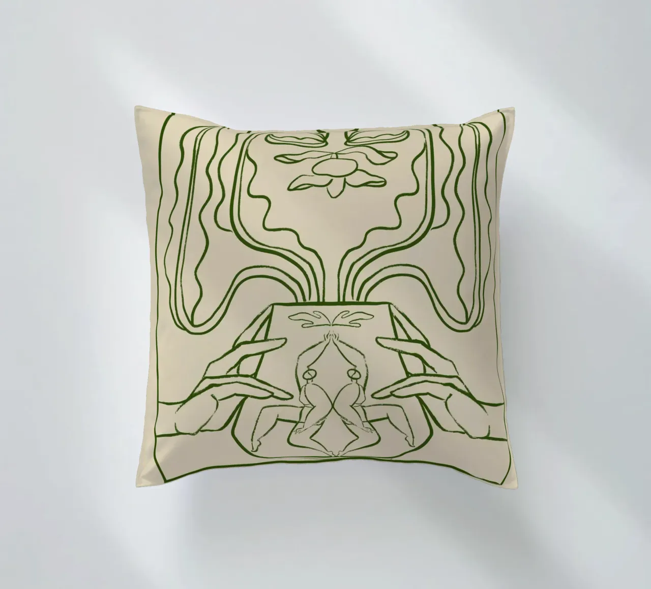 Vessel Collection, New Beginnings Line Art cuscino da Arty Guava