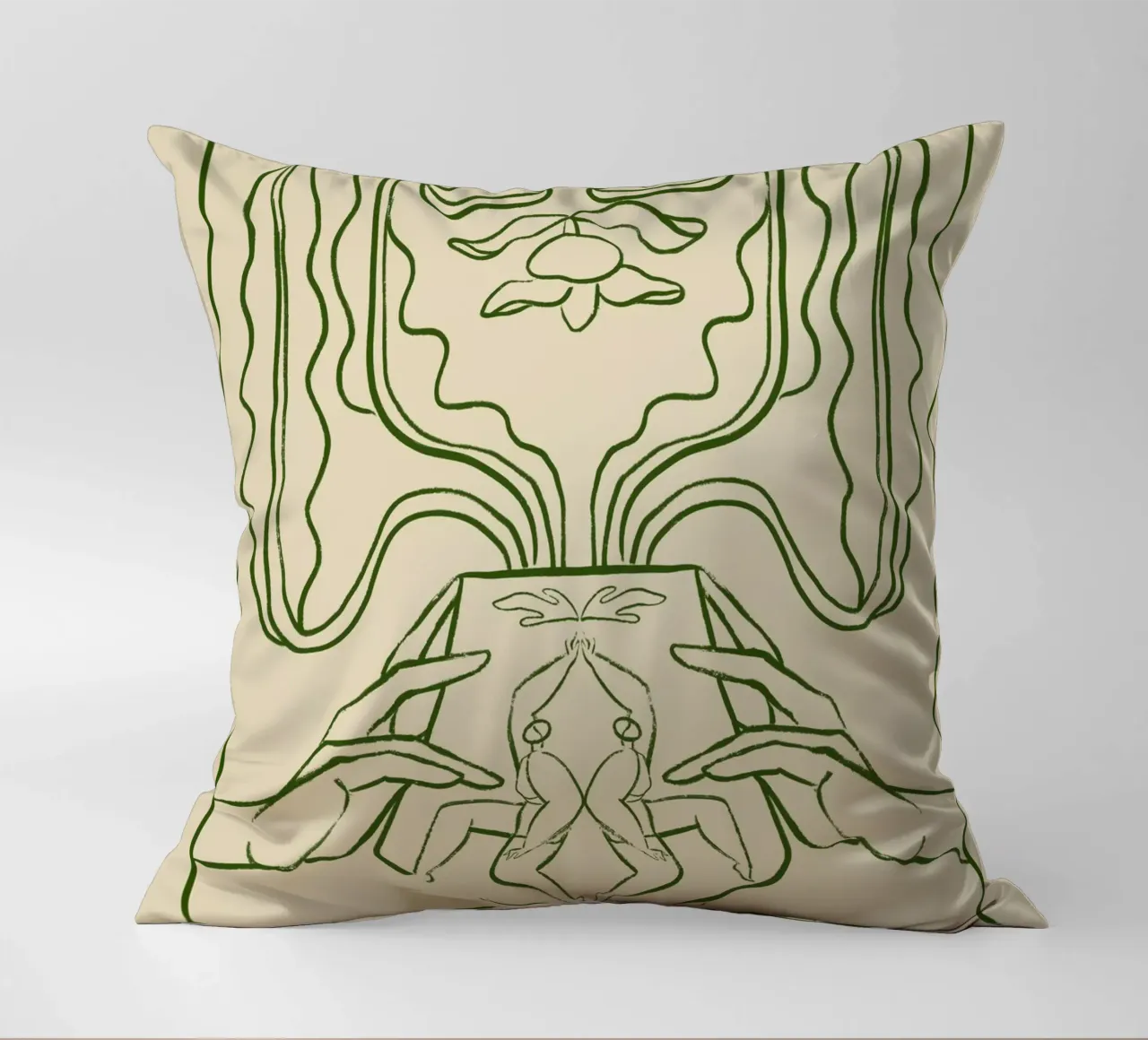 Vessel Collection, New Beginnings Line Art cuscino da Arty Guava