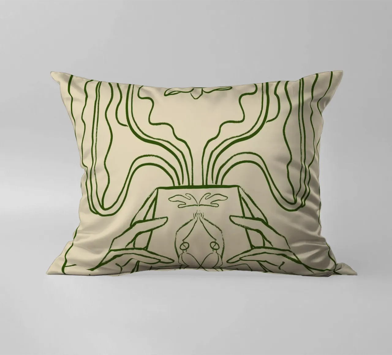 Vessel Collection, New Beginnings Line Art cuscino da Arty Guava