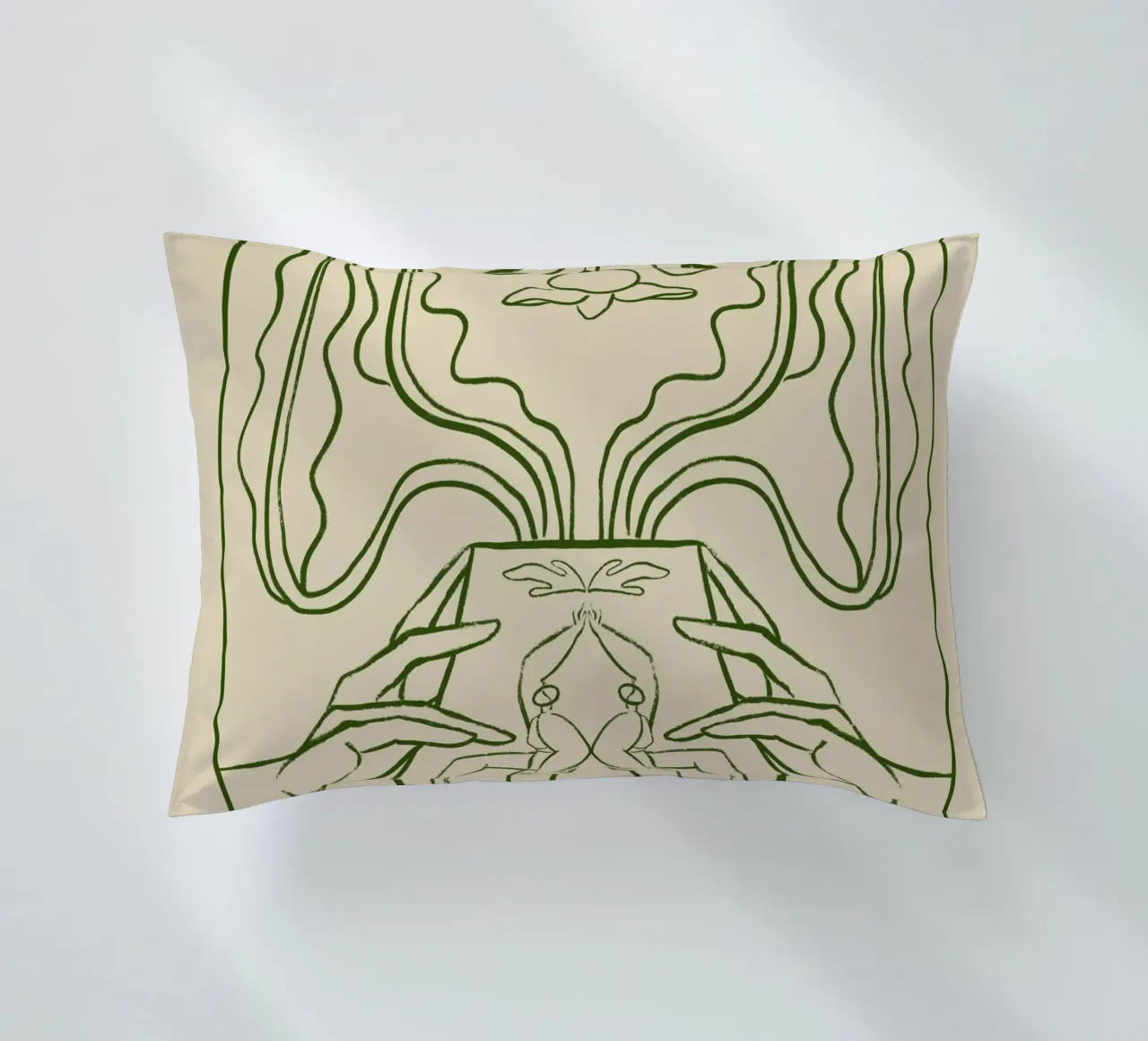 Vessel Collection, New Beginnings Line Art cuscino da Arty Guava