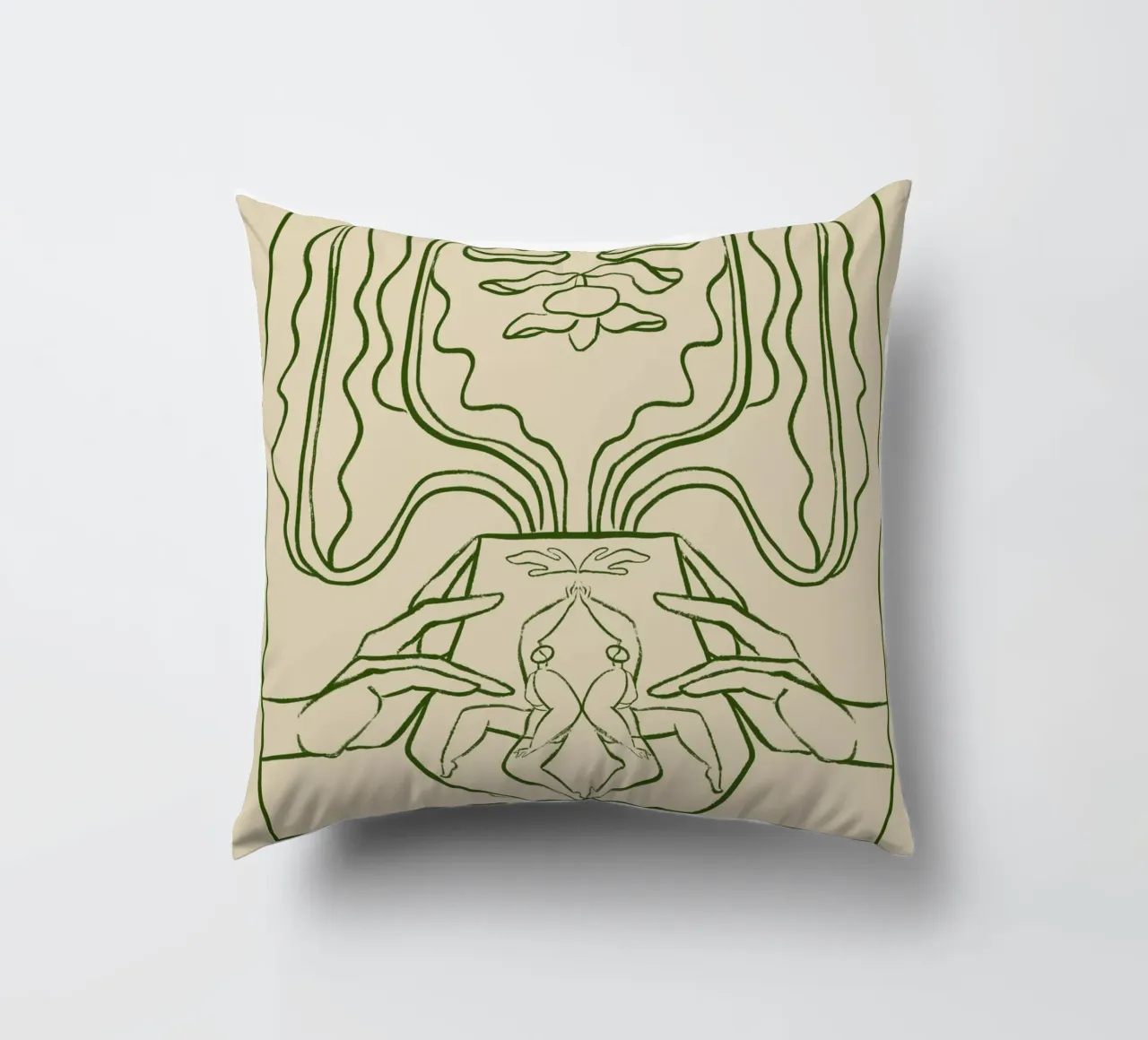 Vessel Collection, New Beginnings Line Art cuscino da Arty Guava