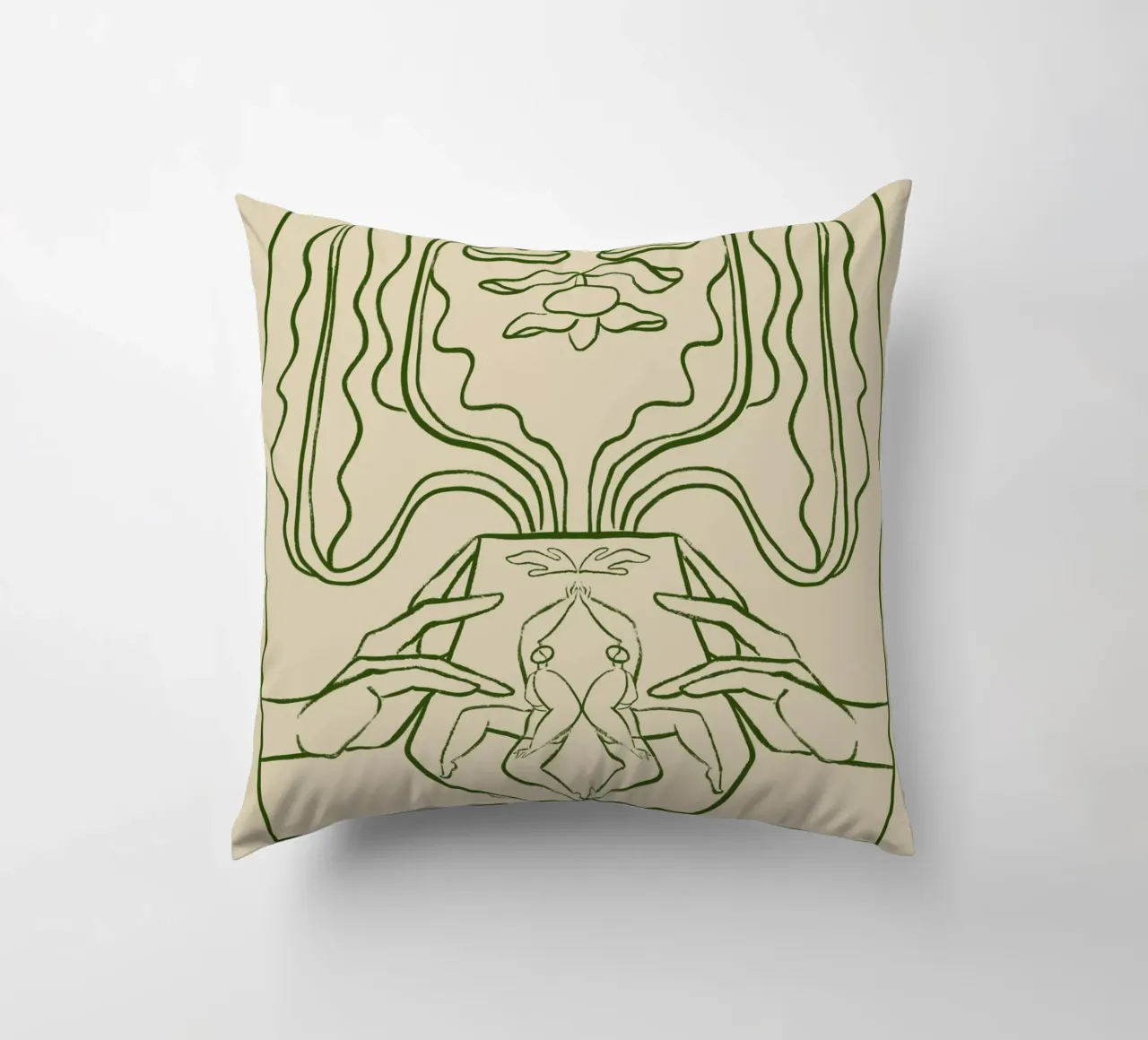 Vessel Collection, New Beginnings Line Art cuscino da Arty Guava