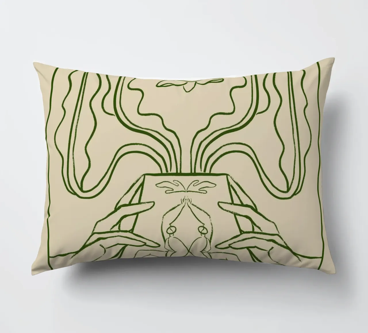 Vessel Collection, New Beginnings Line Art cuscino da Arty Guava