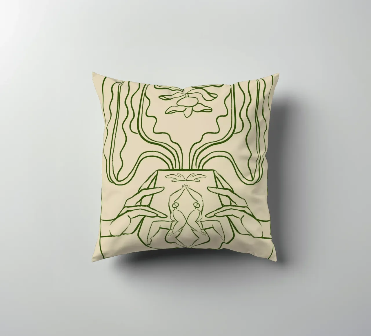 Vessel Collection, New Beginnings Line Art cuscino da Arty Guava