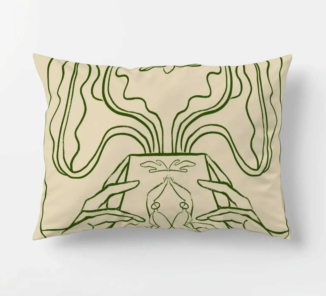 Vessel Collection, New Beginnings Line Art cuscino da Arty Guava
