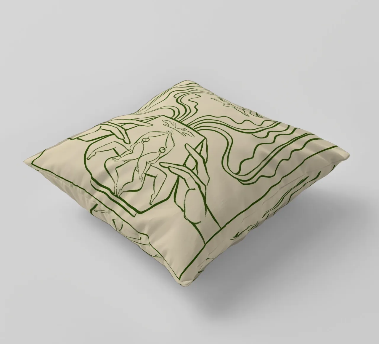 Vessel Collection, New Beginnings Line Art cuscino da Arty Guava