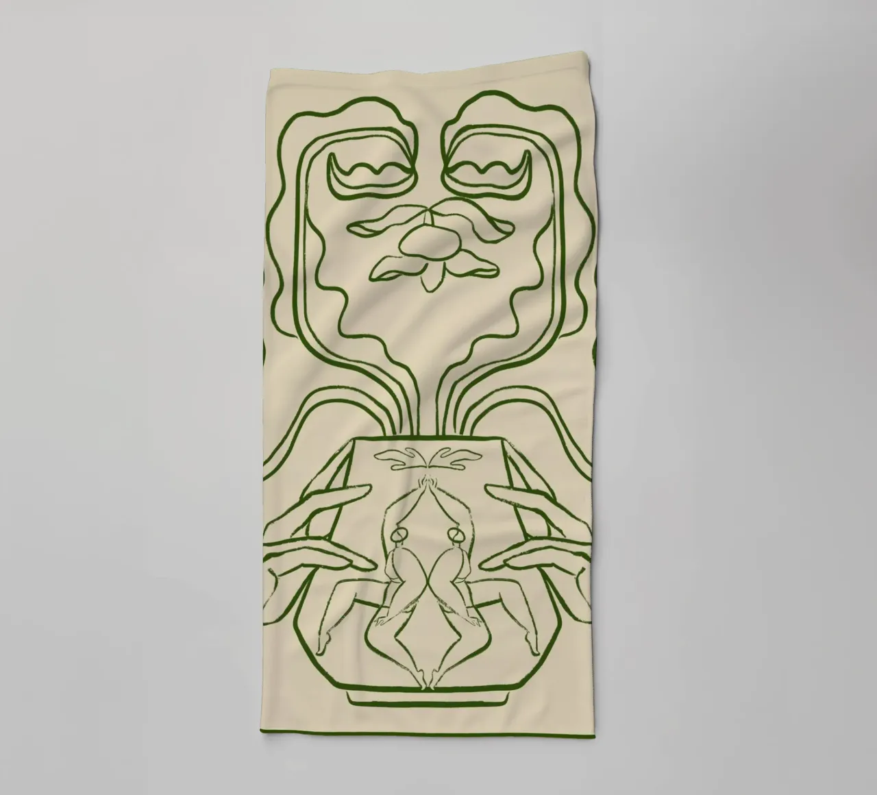 Vessel Collection, New Beginnings Line Art asciugamano da bagno da Arty Guava