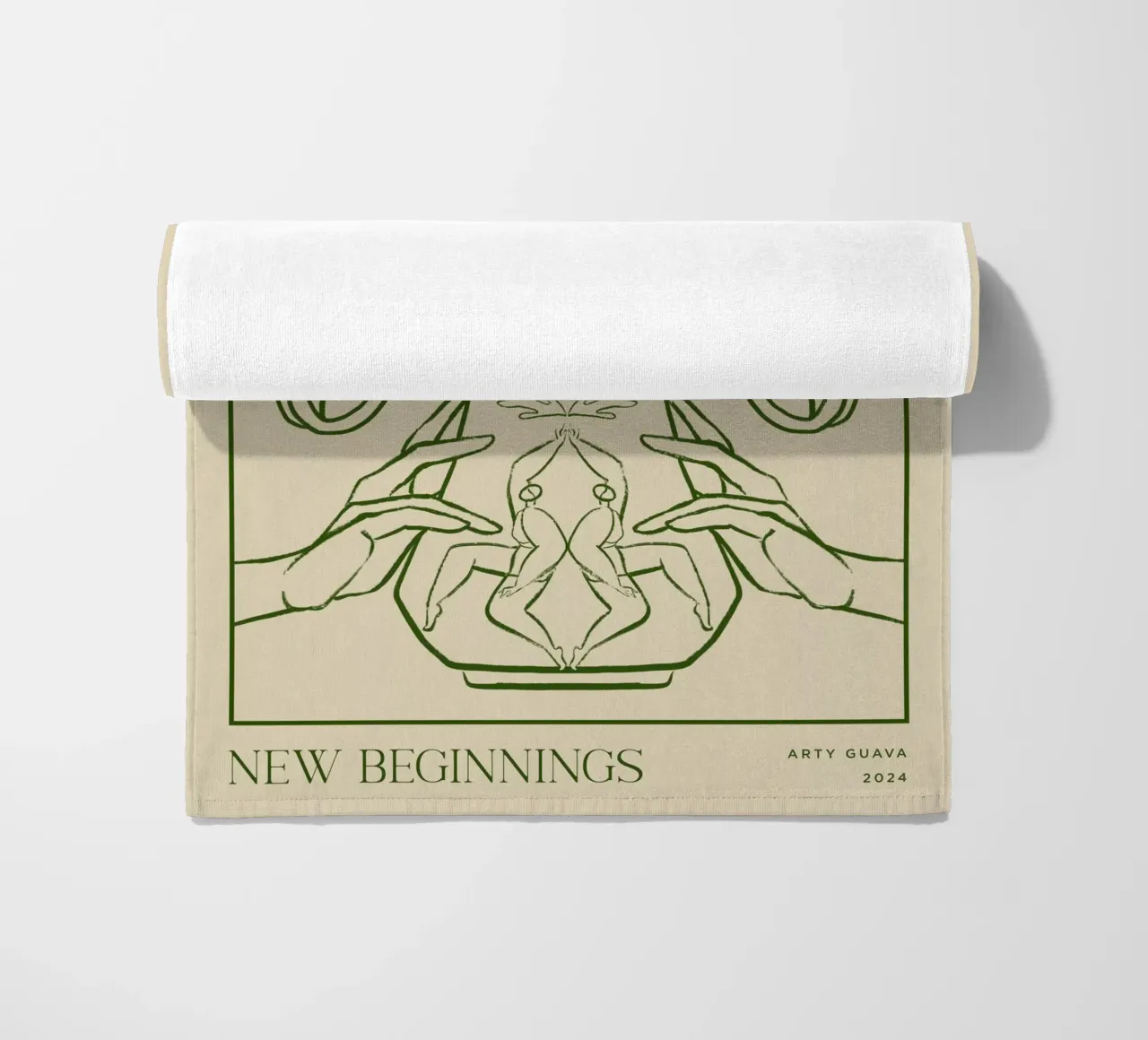 Vessel Collection, New Beginnings Line Art telo mare da Arty Guava