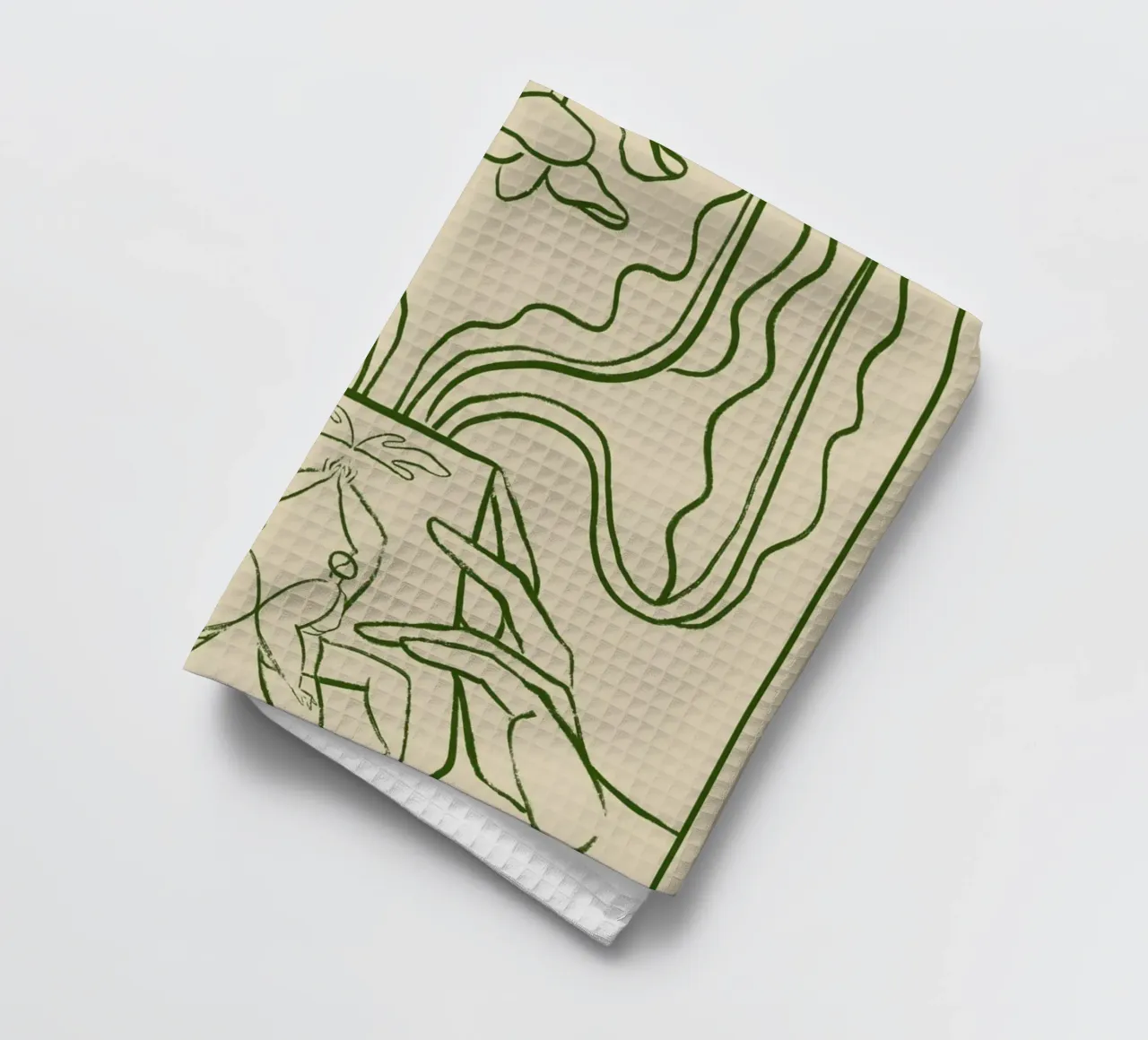 Vessel Collection, New Beginnings Line Art canovaccio da cucina da Arty Guava