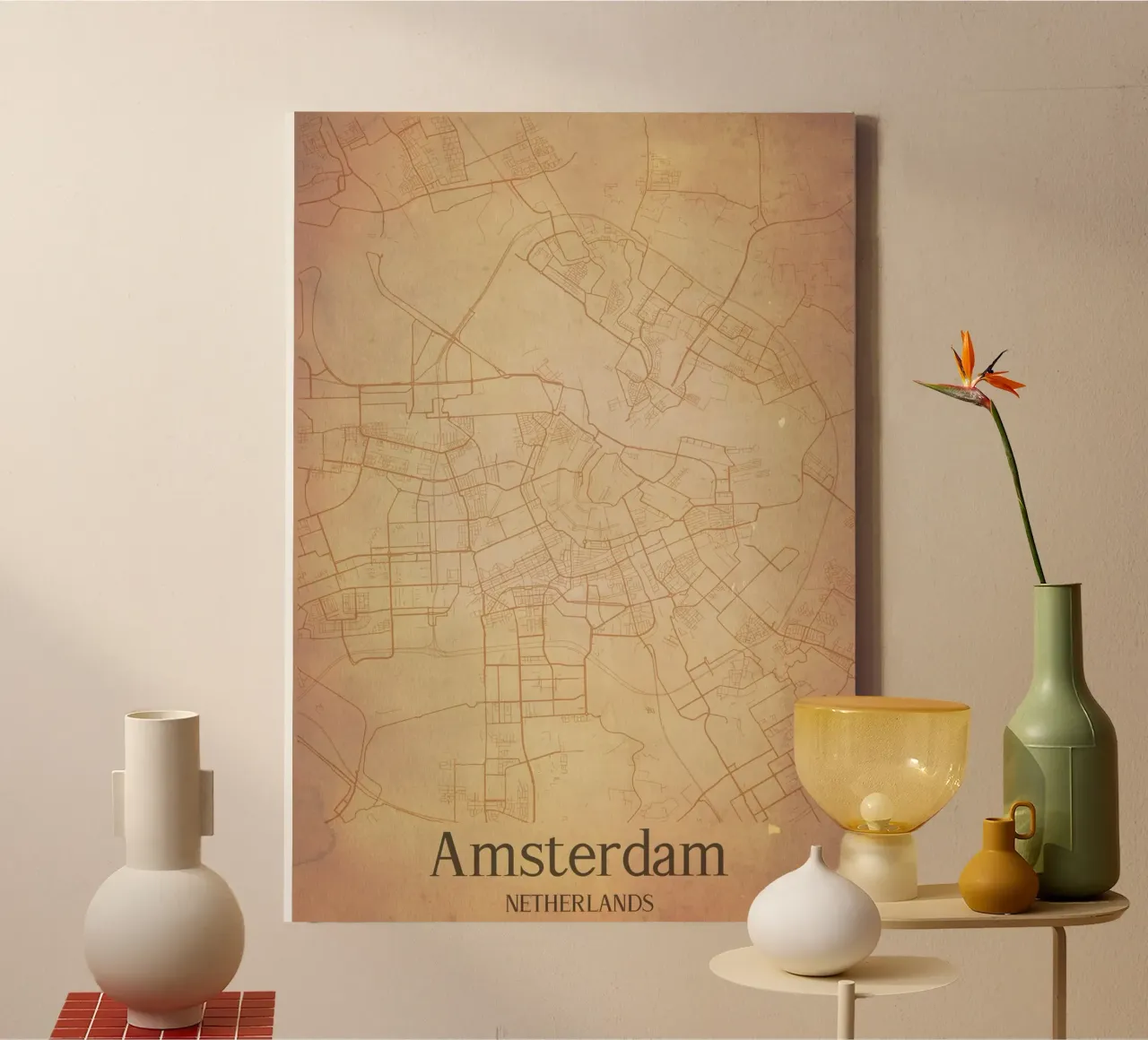 Amsterdam NETHERLANDS tela con Cornice a cassetta da WorldPrint
