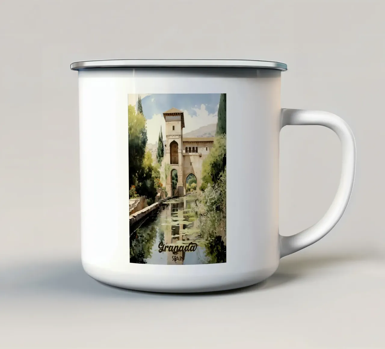Granada Spagna tazza in smalto da Cyberpunk Canvas