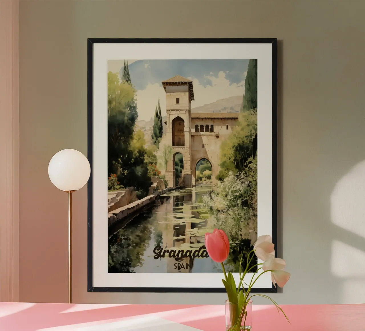 Granada Spagna poster da Cyberpunk Canvas
