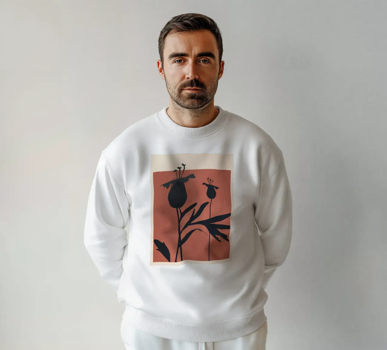 Abstract Art Minimal Plant 92 sweatshirt by ThingDesign