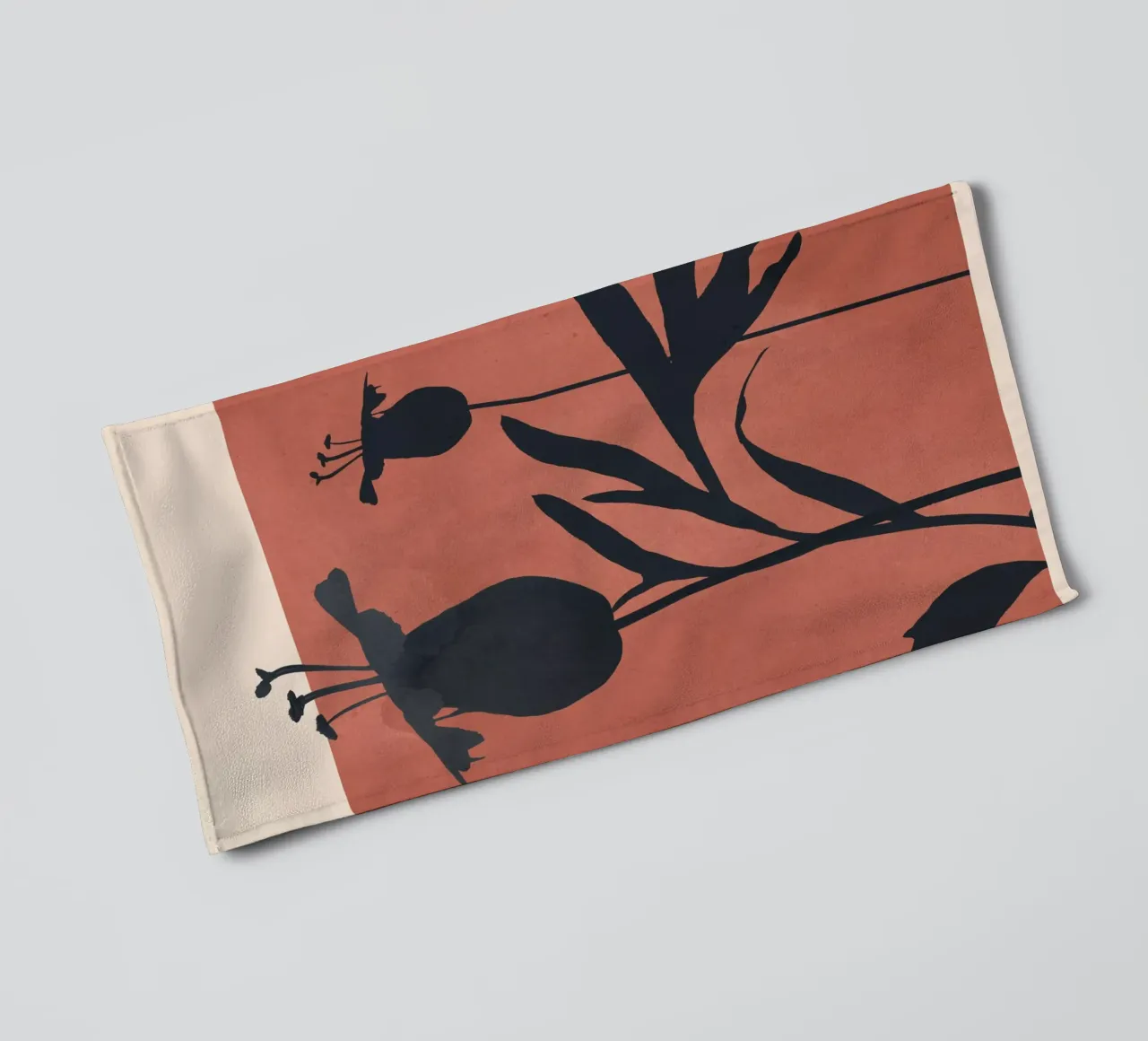Abstract Art Minimal Plant 92 towel by ThingDesign