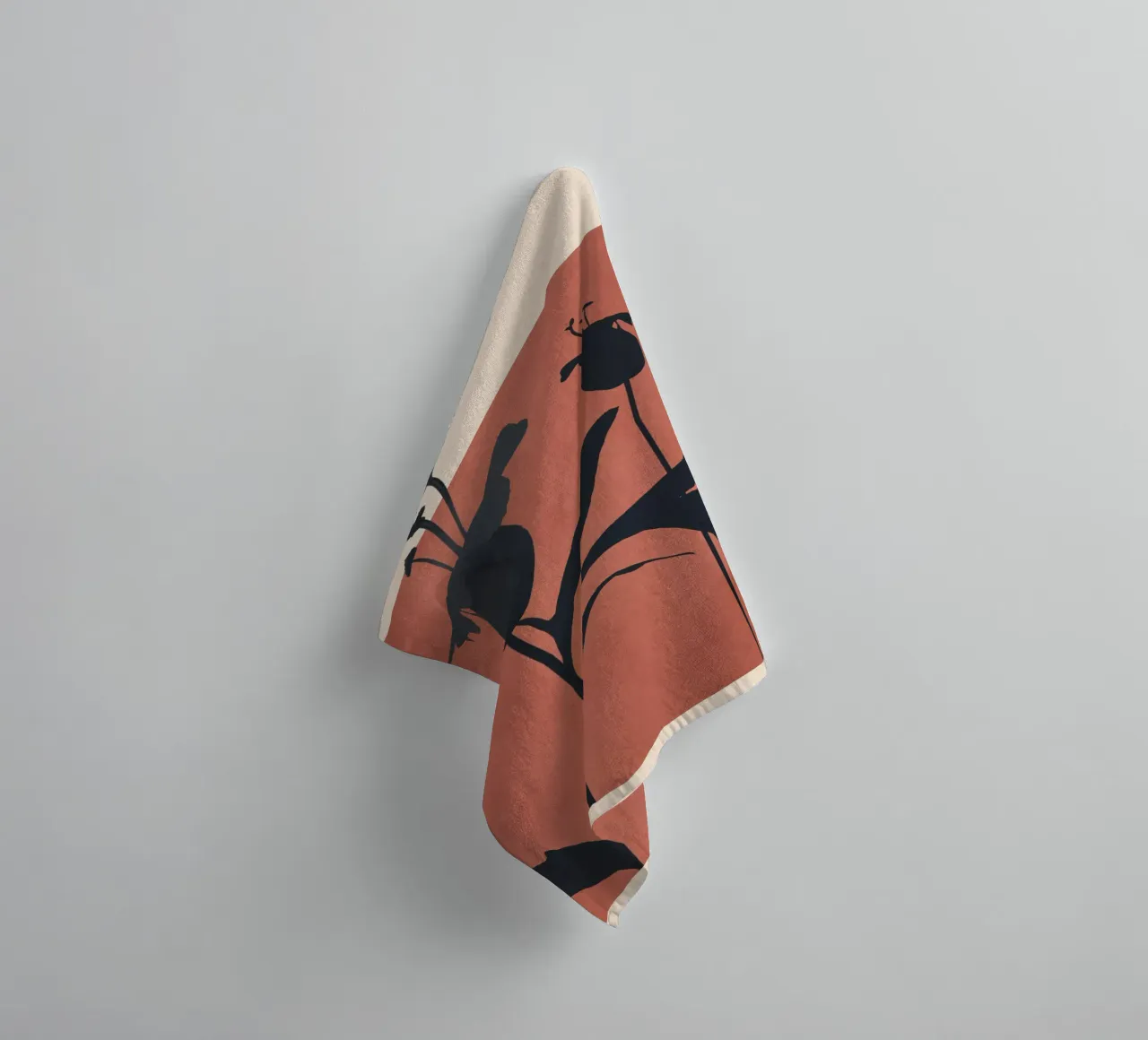 Abstract Art Minimal Plant 92 towel by ThingDesign