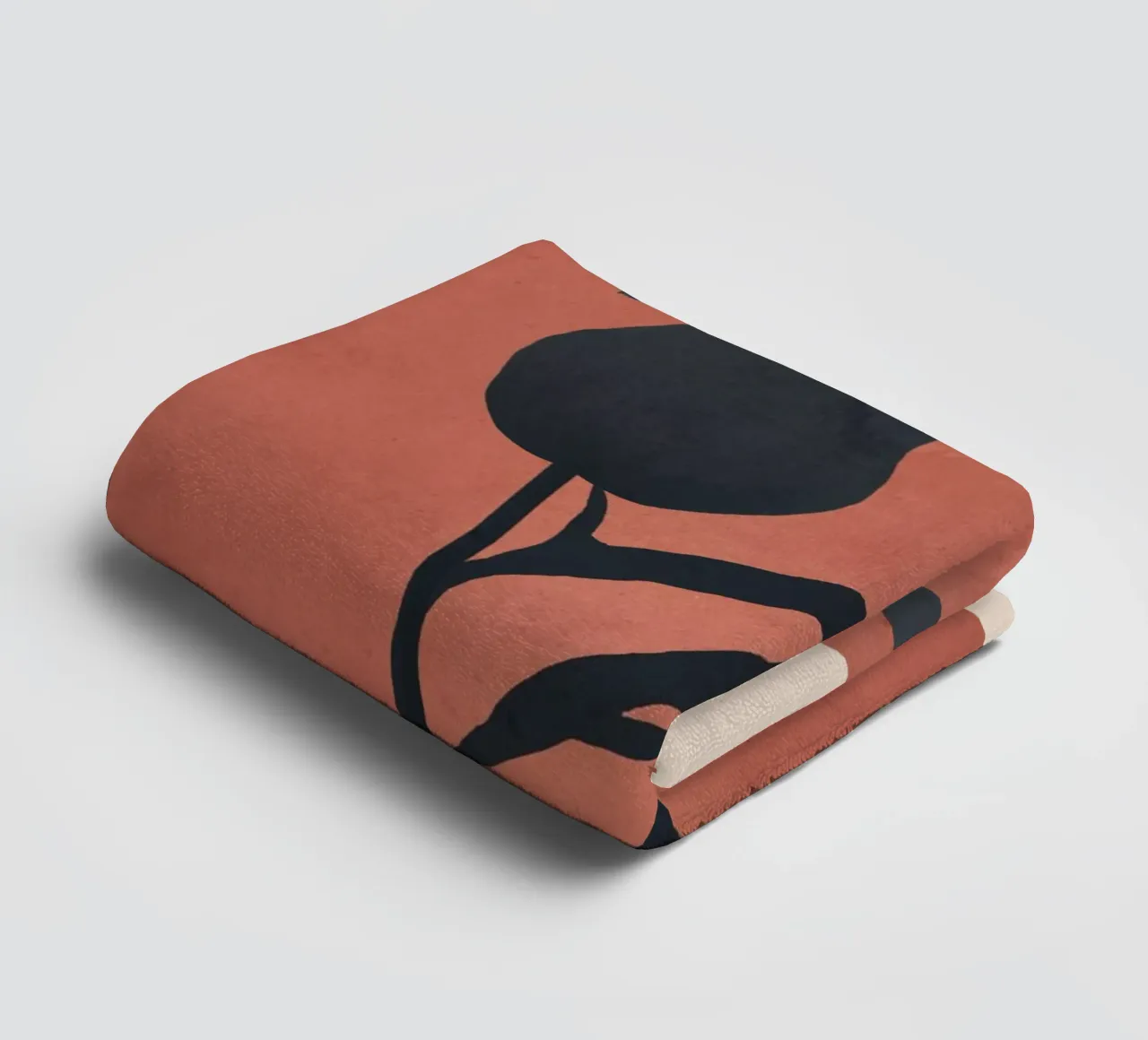 Abstract Art Minimal Plant 92 towel by ThingDesign