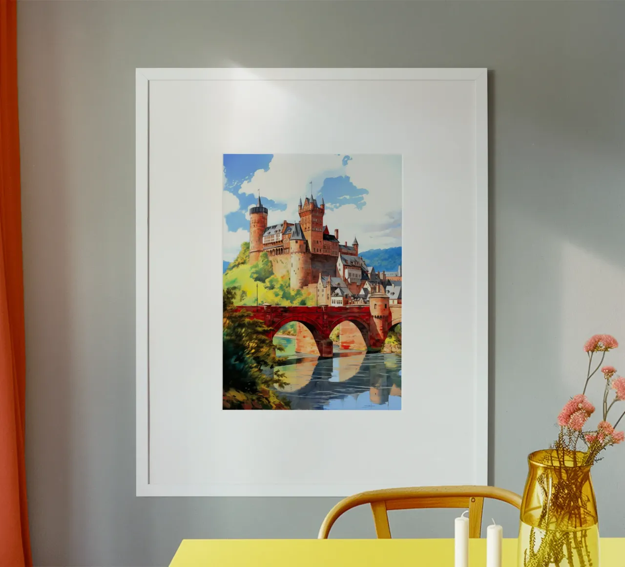 Heidelberg Germania poster da Cyberpunk Canvas