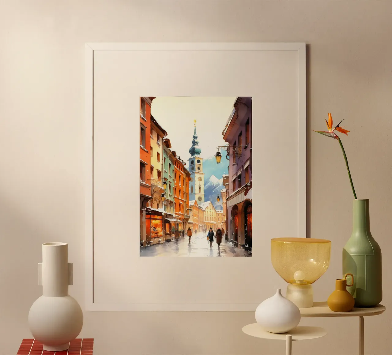 Innsbruck Austria poster da Cyberpunk Canvas