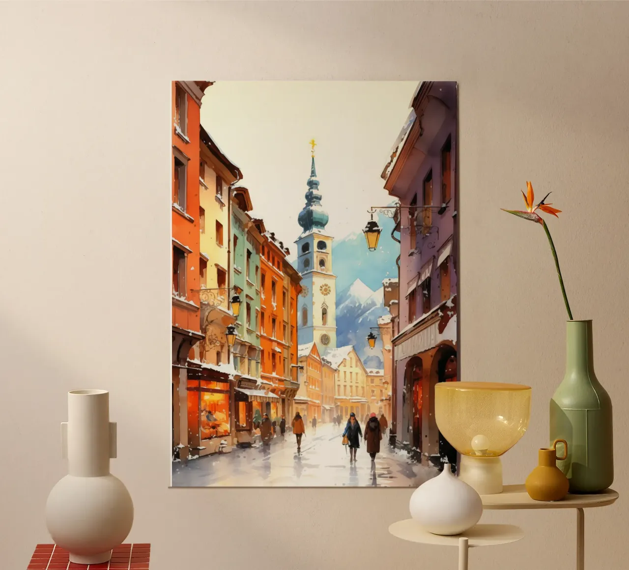 Innsbruck Austria poster da Cyberpunk Canvas