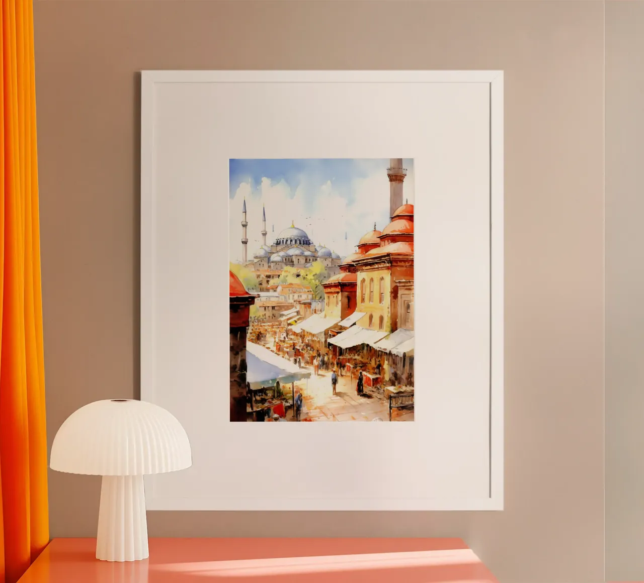 Istanbul Turchia poster da Cyberpunk Canvas