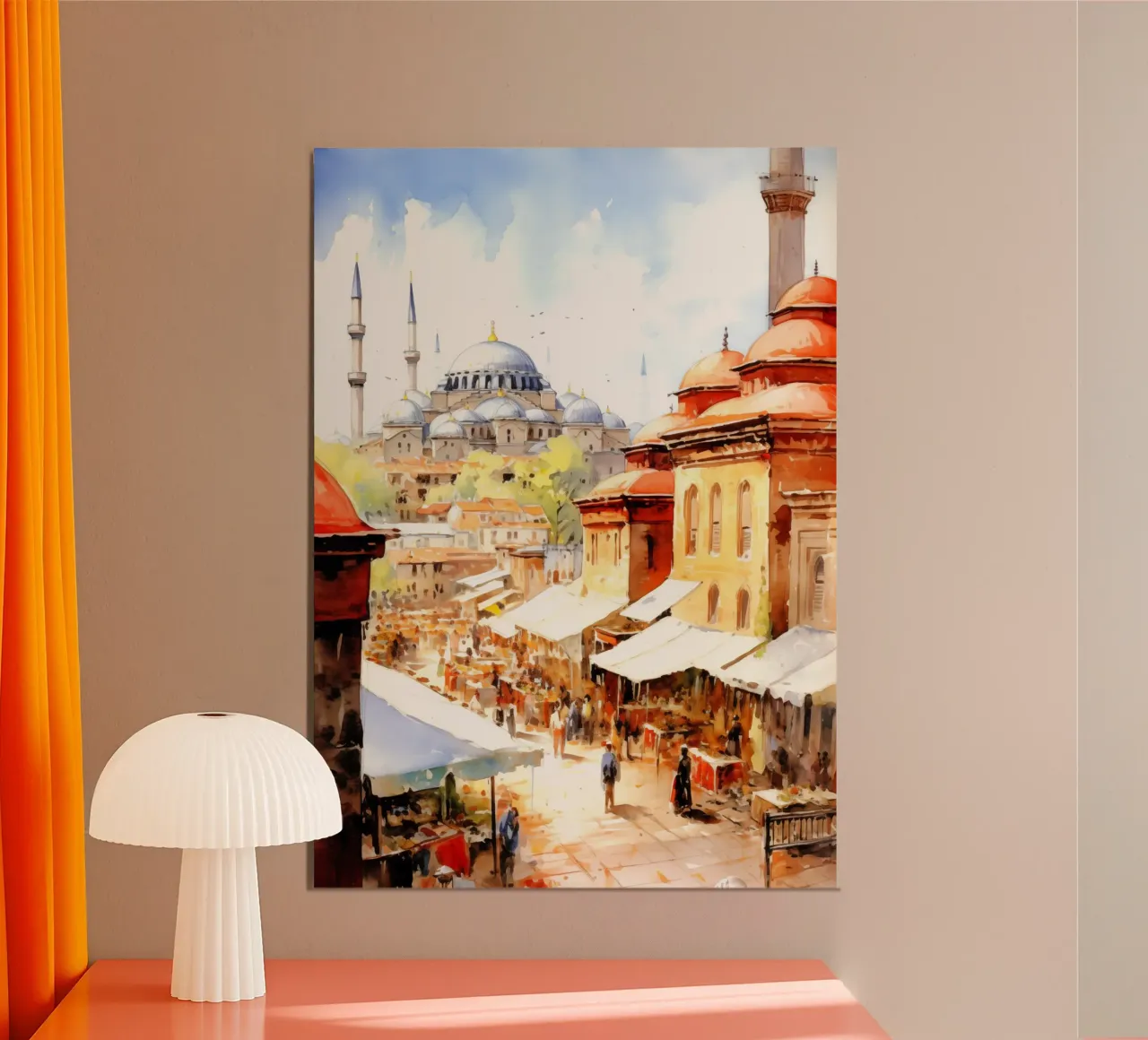 Istanbul Turchia poster da Cyberpunk Canvas