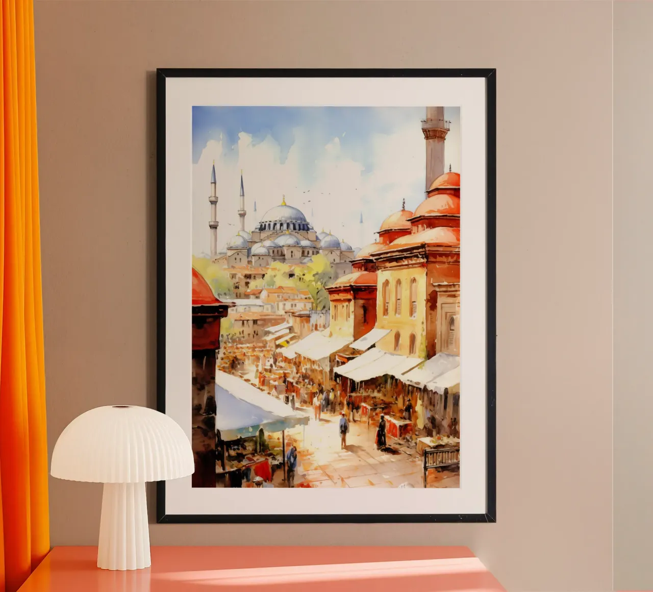 Istanbul Turchia poster da Cyberpunk Canvas