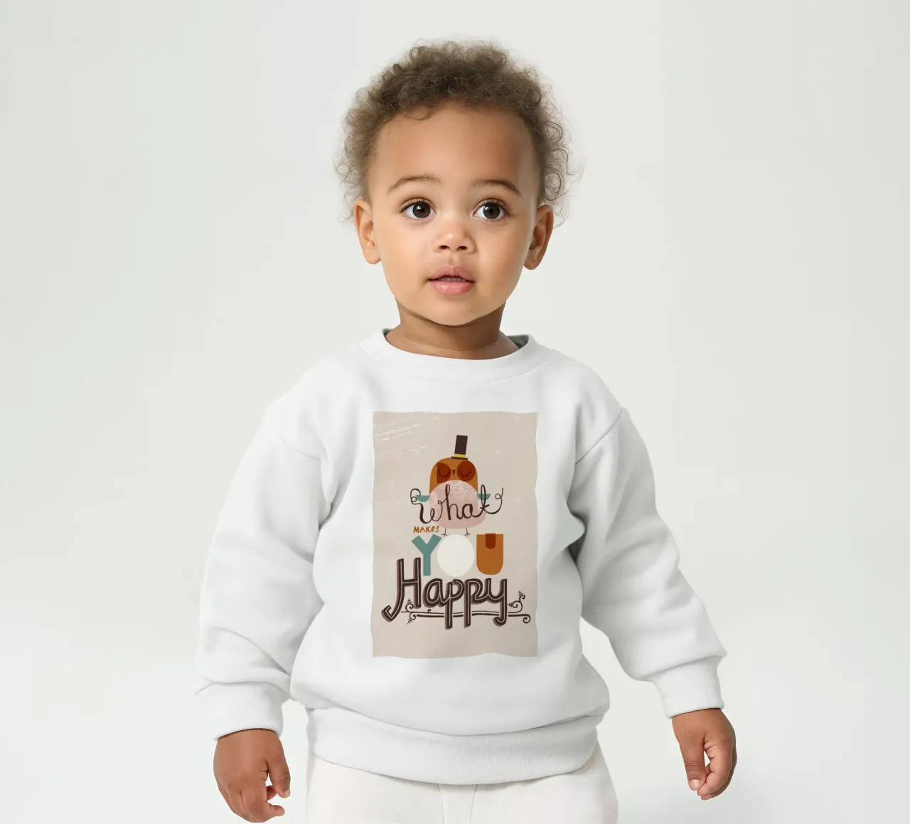 cosa ti rende felice felpa neonato da art quots shop