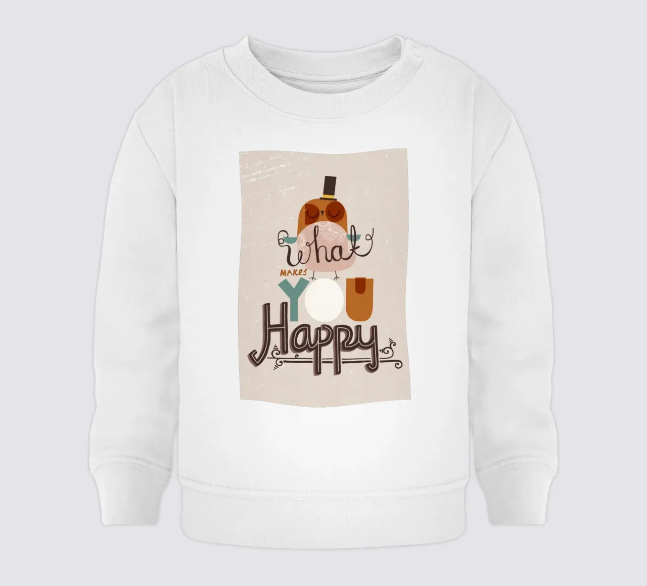 cosa ti rende felice felpa neonato da art quots shop