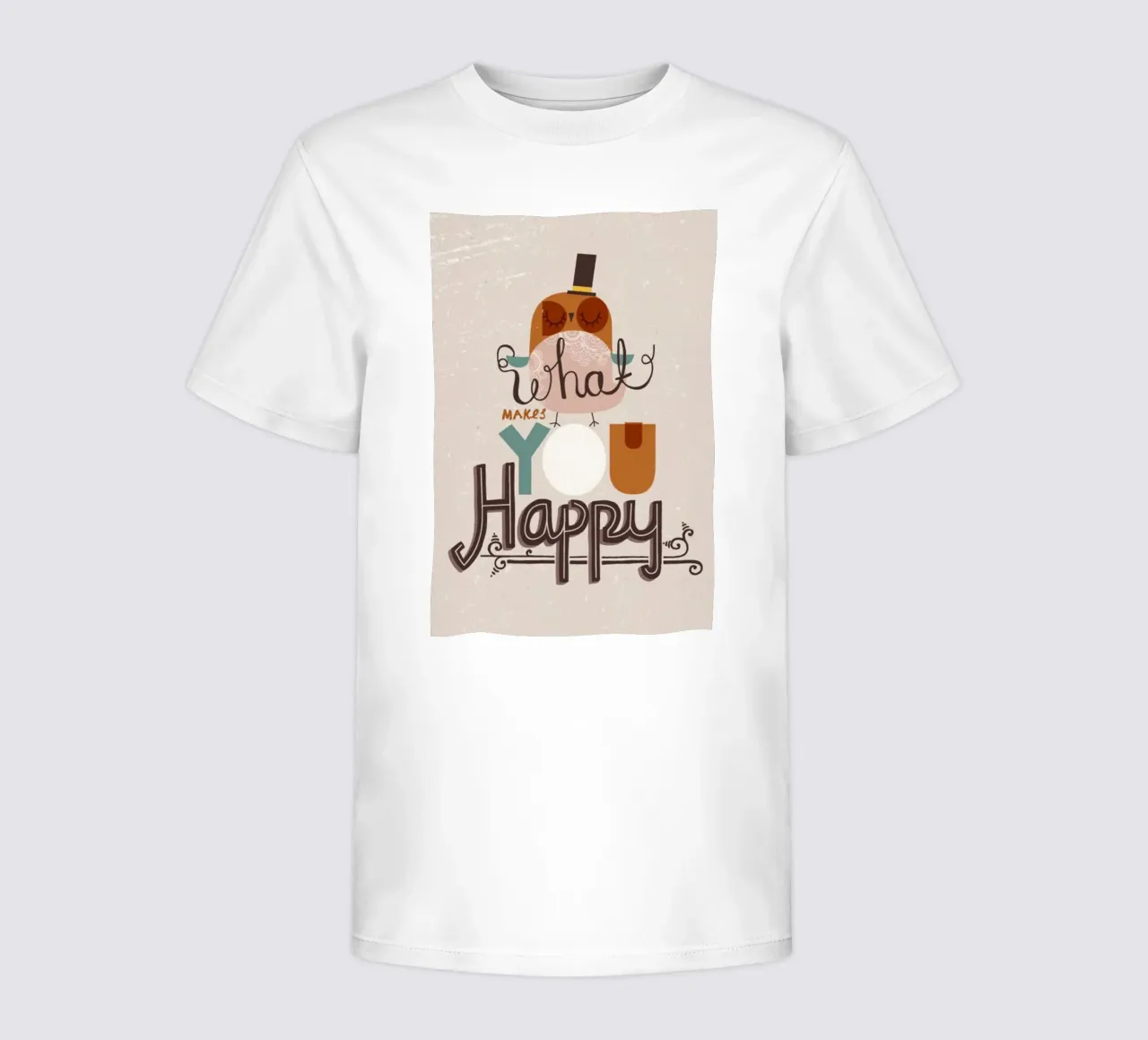 cosa ti rende felice t-shirt bambini da art quots shop