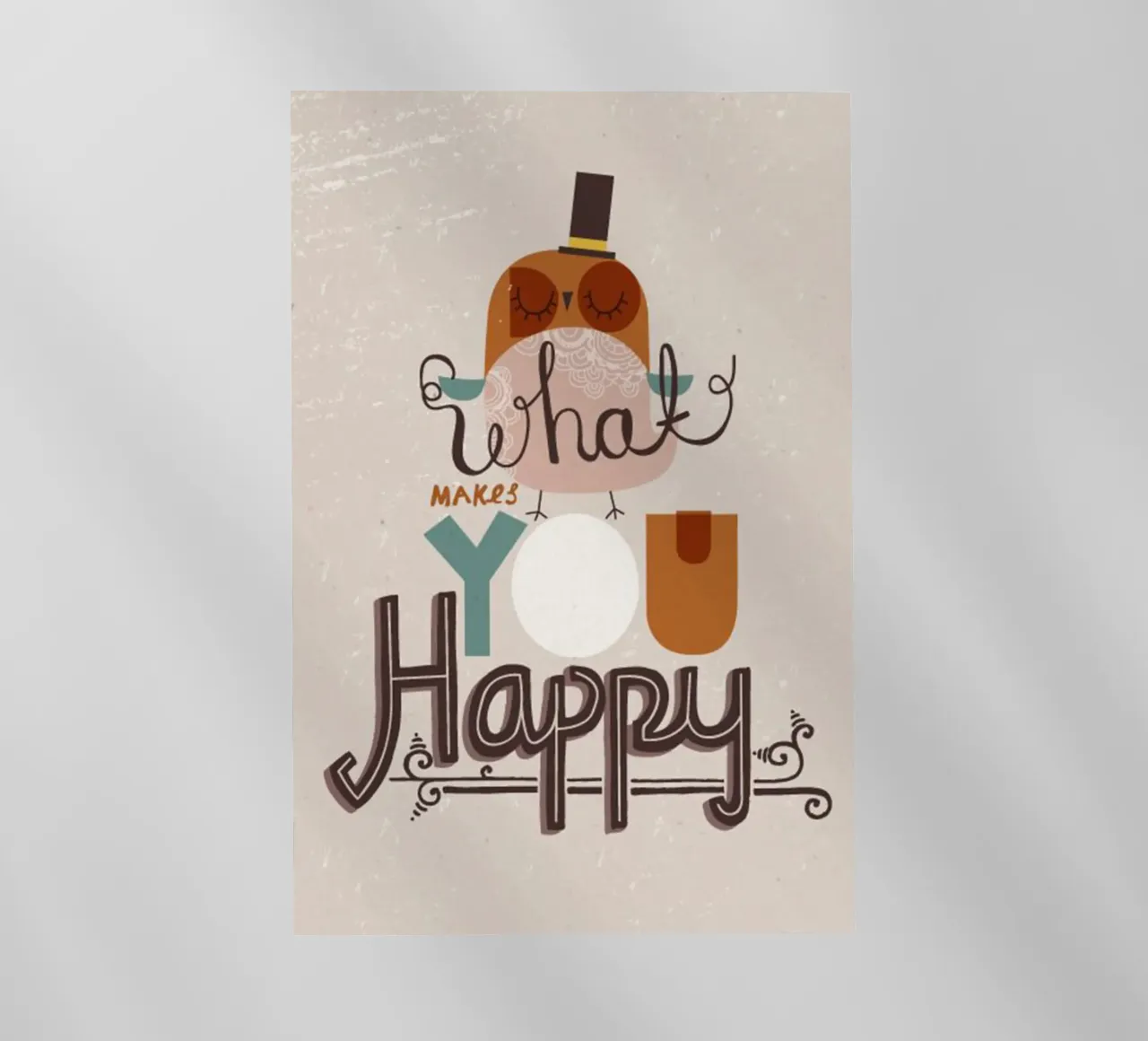 cosa ti rende felice pellicola backlit da art quots shop