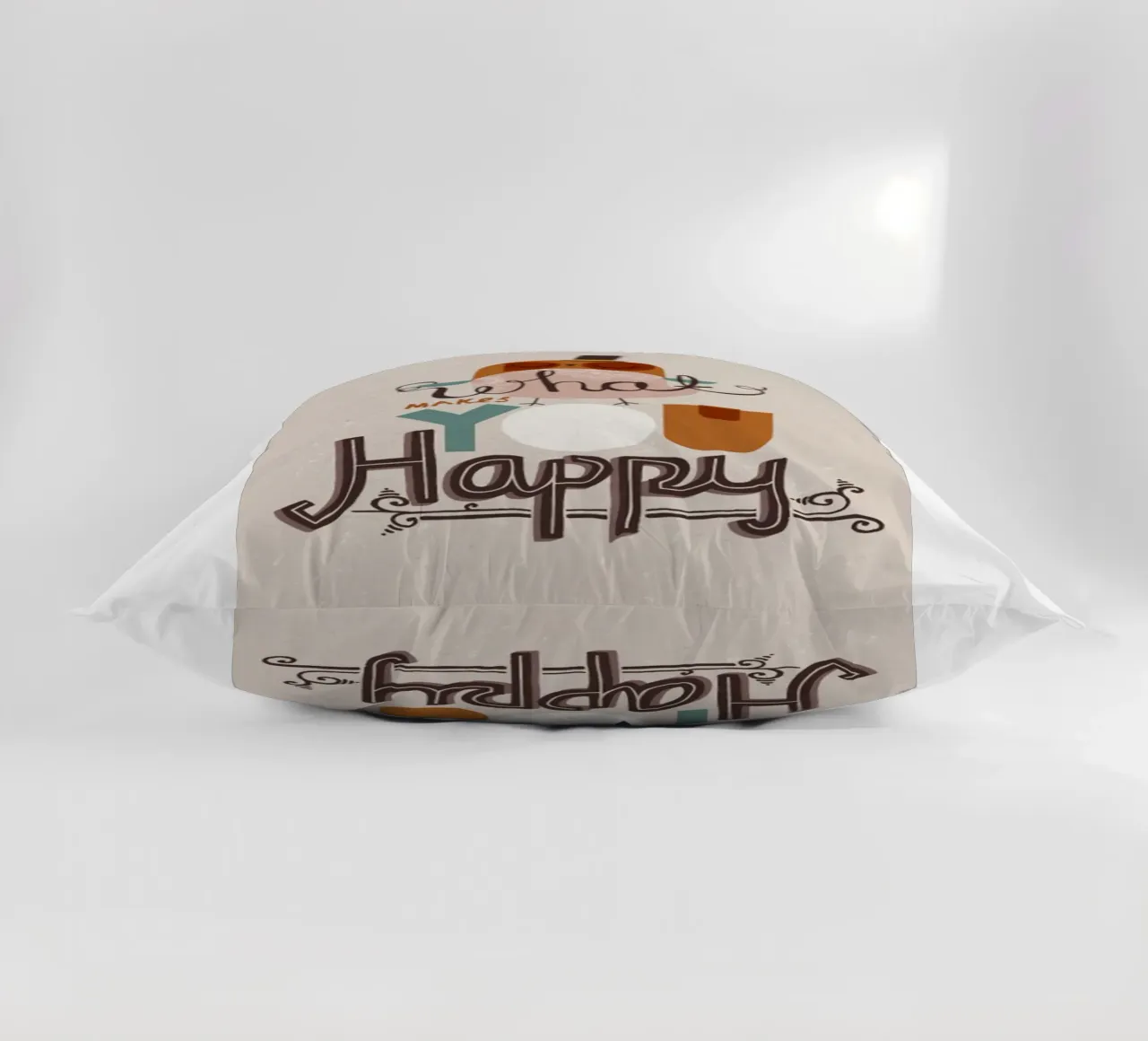 cosa ti rende felice cuscino da art quots shop