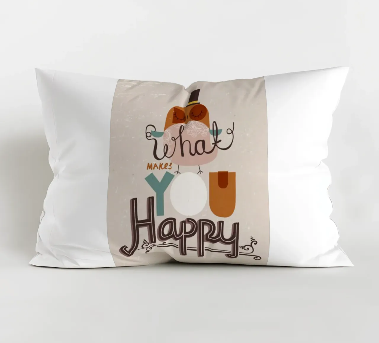 cosa ti rende felice cuscino da art quots shop