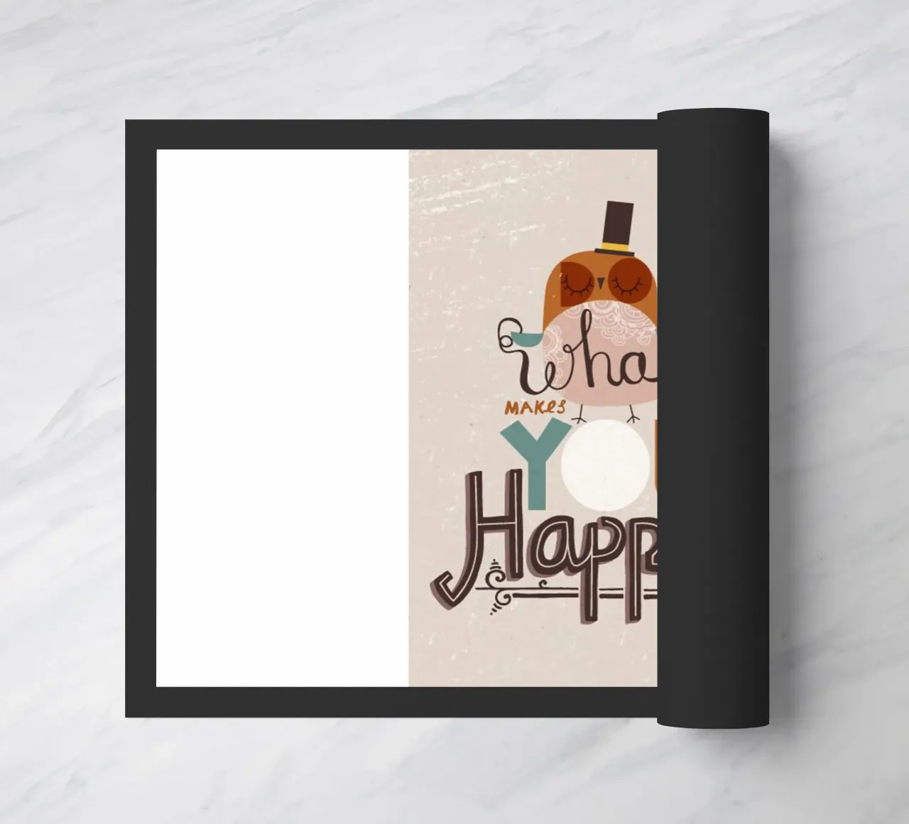 cosa ti rende felice zerbino da art quots shop