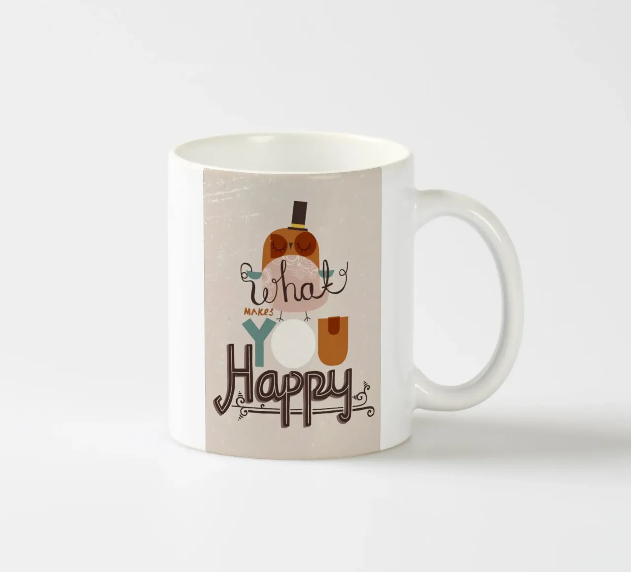 cosa ti rende felice tazza in ceramica da art quots shop