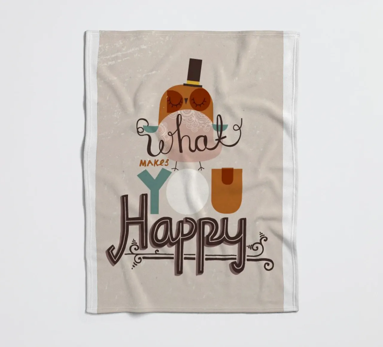 cosa ti rende felice coperta in pile da art quots shop