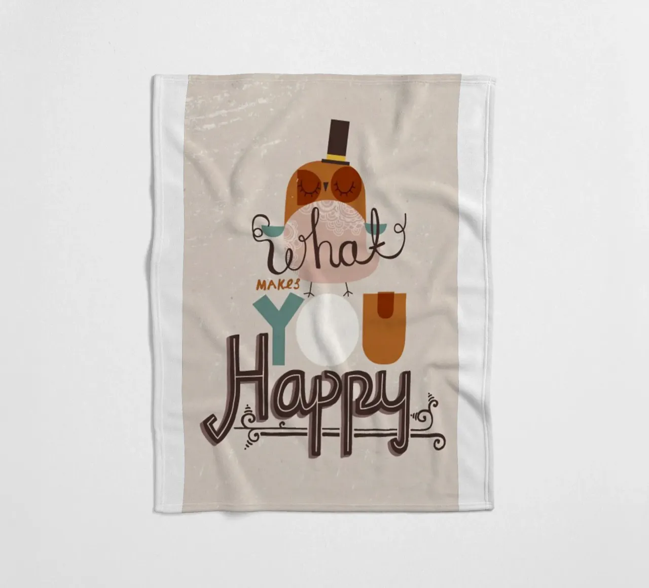 cosa ti rende felice coperta in pile da art quots shop