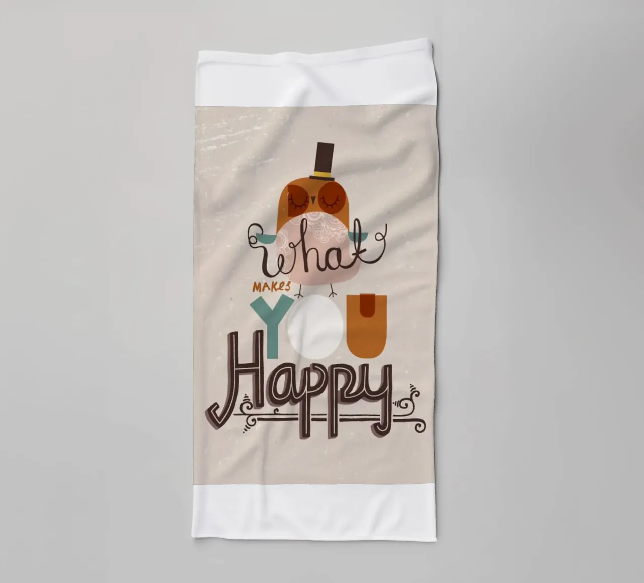 cosa ti rende felice asciugamano da bagno da art quots shop