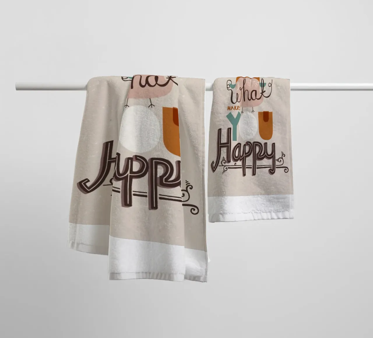 cosa ti rende felice asciugamano da bagno da art quots shop