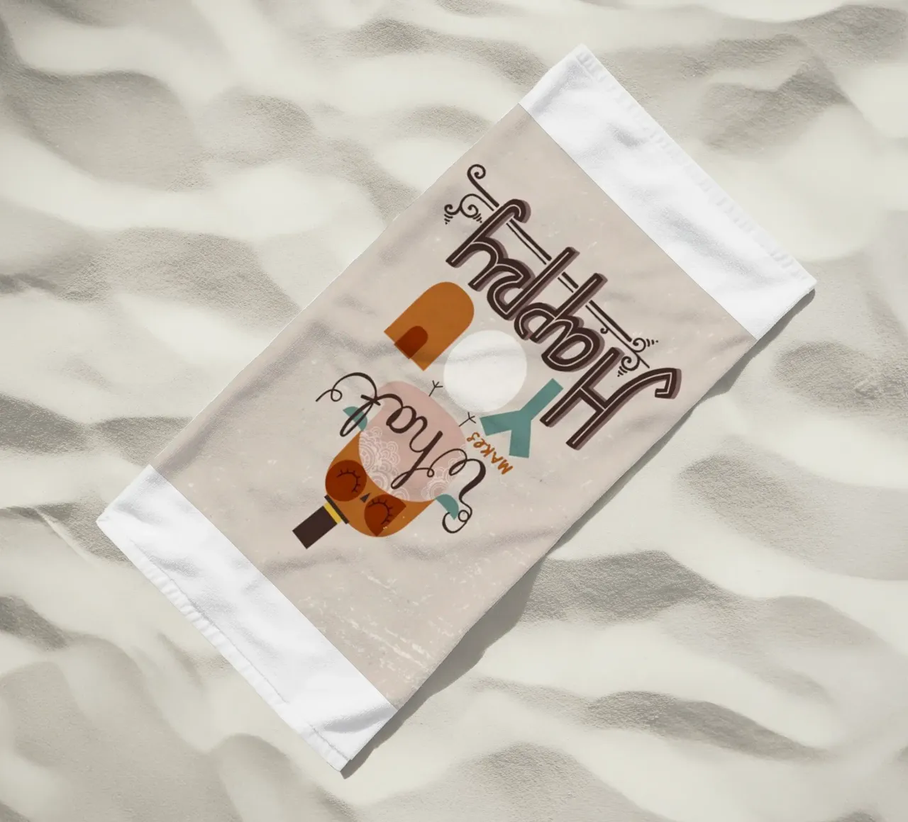 cosa ti rende felice telo mare da art quots shop