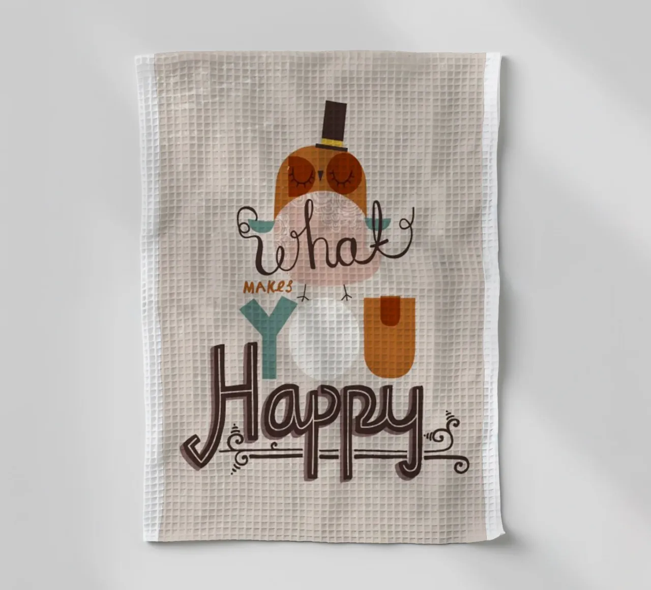 cosa ti rende felice canovaccio da cucina da art quots shop