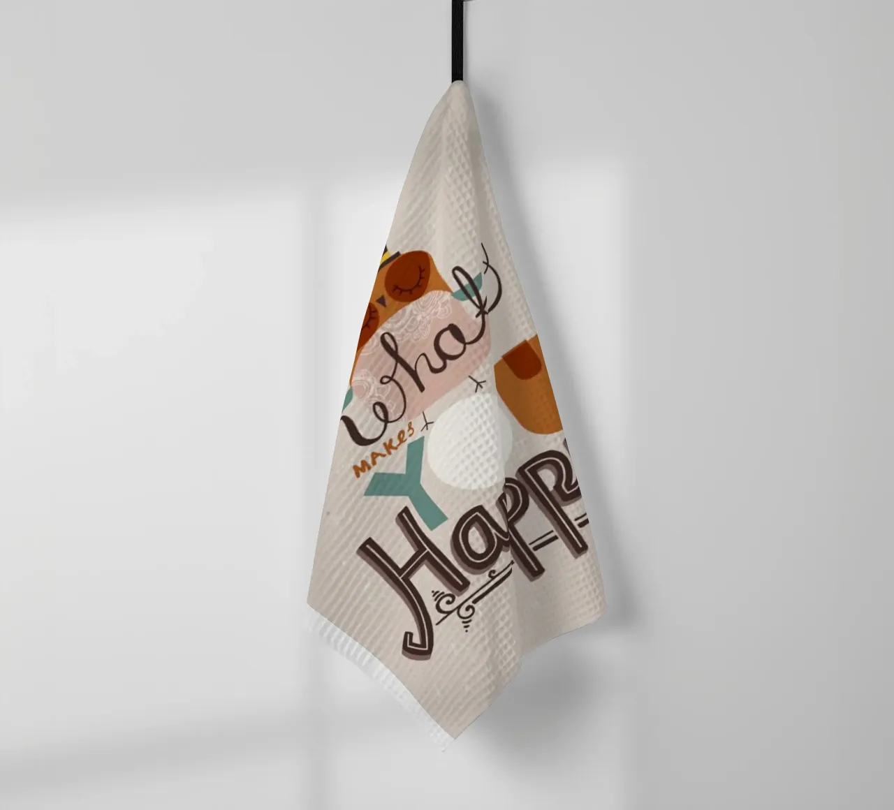 cosa ti rende felice canovaccio da cucina da art quots shop