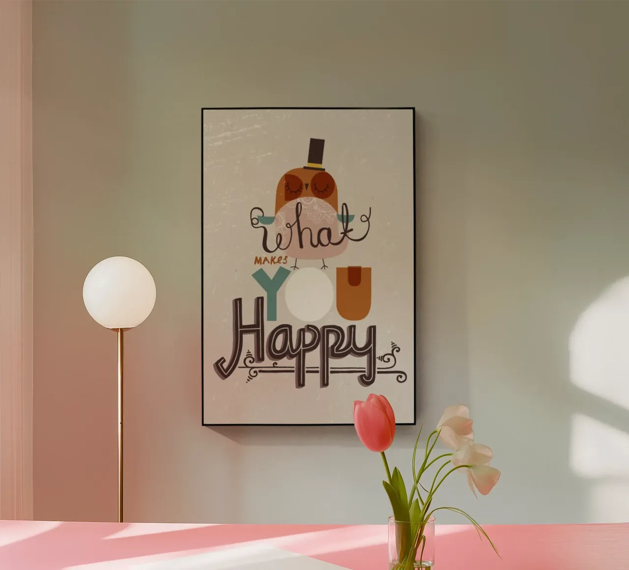 cosa ti rende felice plexiglass da art quots shop