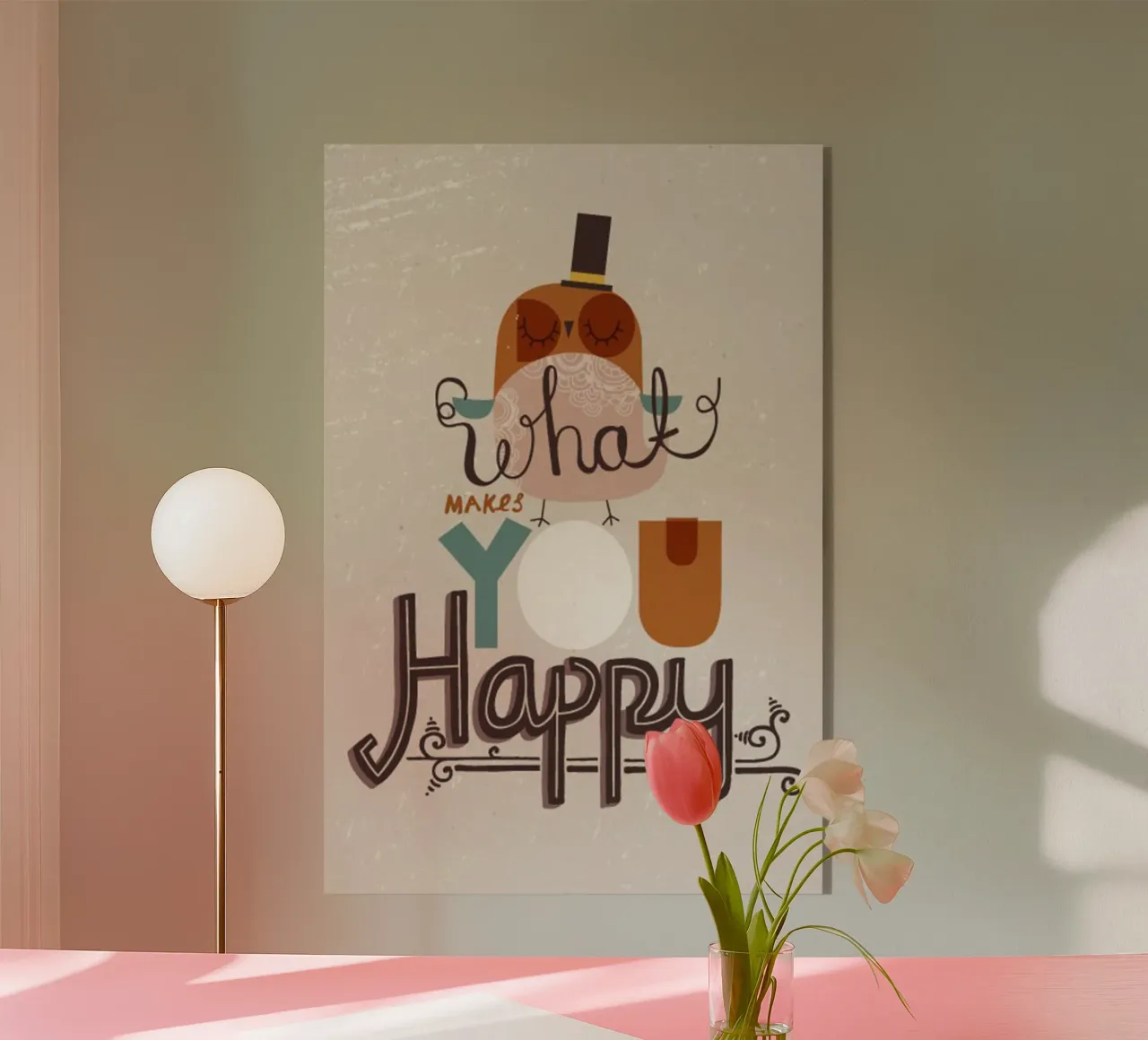 cosa ti rende felice plexiglass da art quots shop