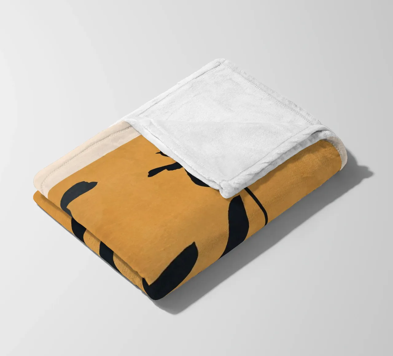 Arte astratta Pianta minimale 95 coperta in pile da ThingDesign