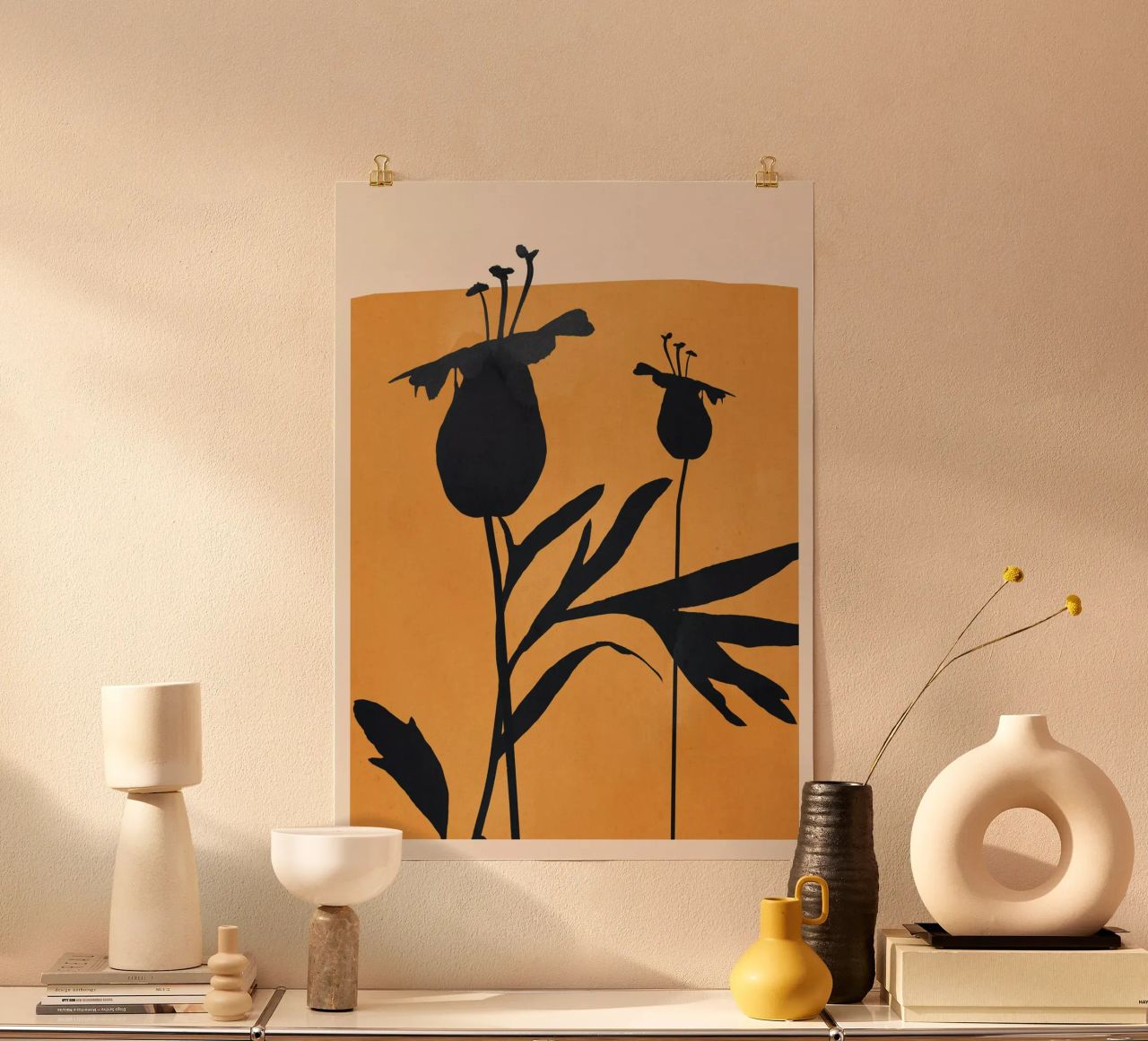 Abstract Art Minimal Plant 95 poster by ThingDesign