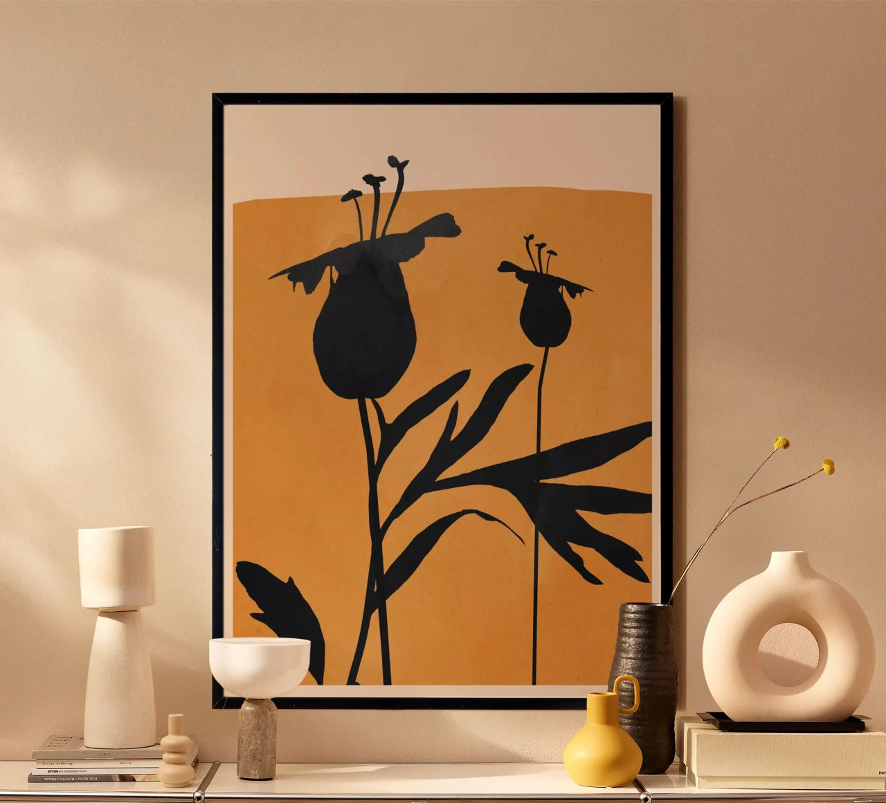 Abstract Art Minimal Plant 95 poster by ThingDesign