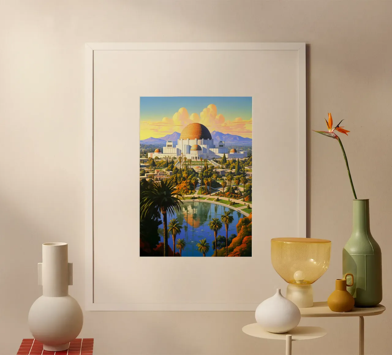 Los Angeles USA poster da Cyberpunk Canvas